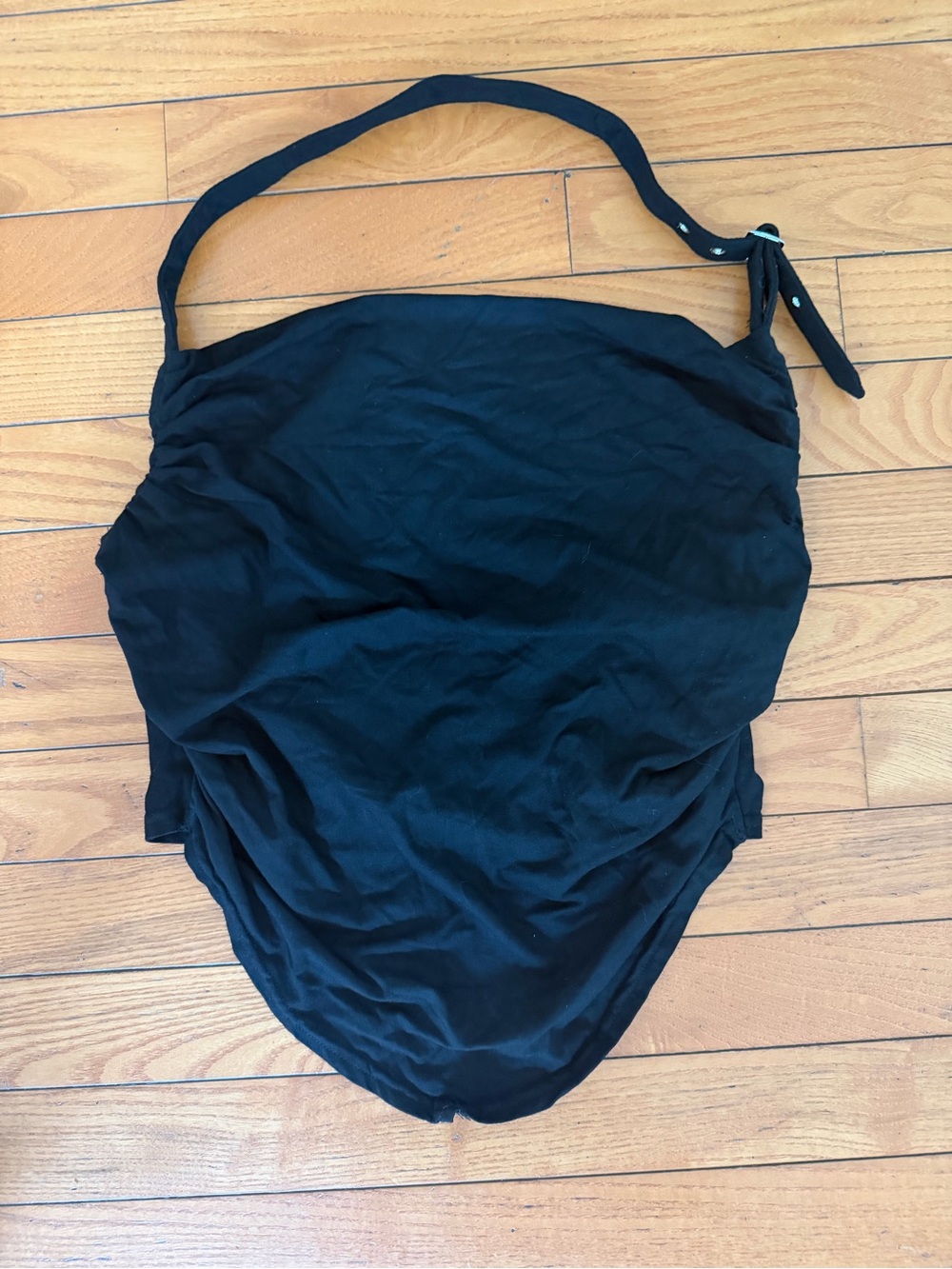 HALARA Black Halter Top with Strap Large NWOT